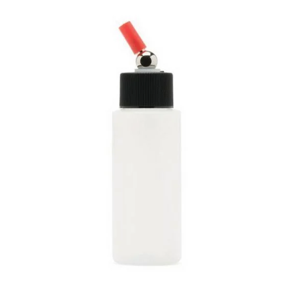 ANEST IWATA 4163 High Strength Cylinder Bottle with Adapter Cap, 2 oz, Use With: