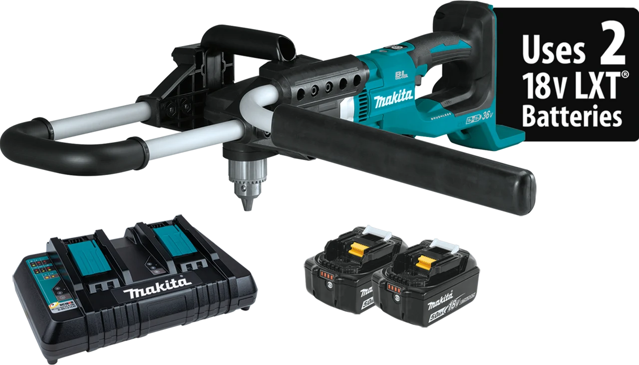 36V (18V X2) LXT? Brushless Earth Auger Kit (5.0Ah), High performance digging, XGD01PT