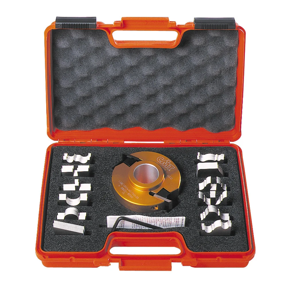 CMT 692.013.09, 3'' + 5/64'', 13 Piece Multiprofile Cutter Head Sets Without Limiters