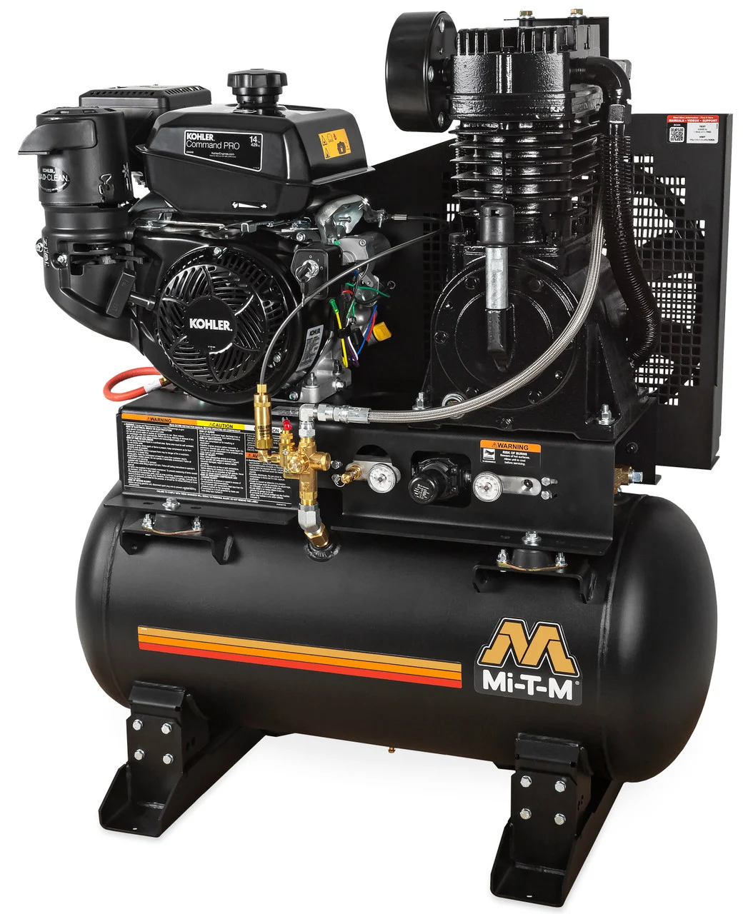Mi-T-M ABS-14K-30H Gasoline Air Compressors ,30-Gallon Two Stage Gasoline