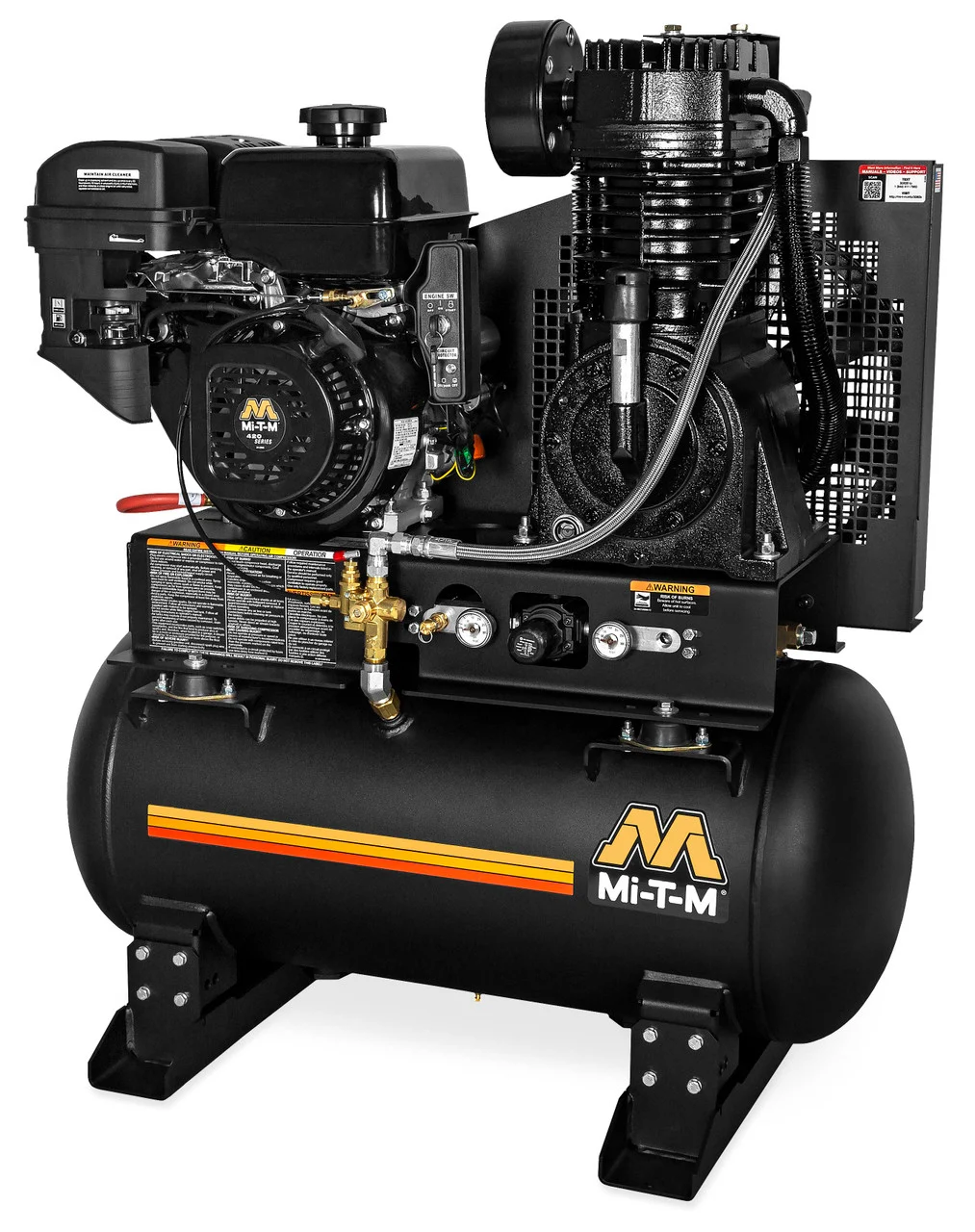 Mi-T-M ABS-14M-30H Gasoline Air Compressors , 30-Gallon Two Stage Gasoline