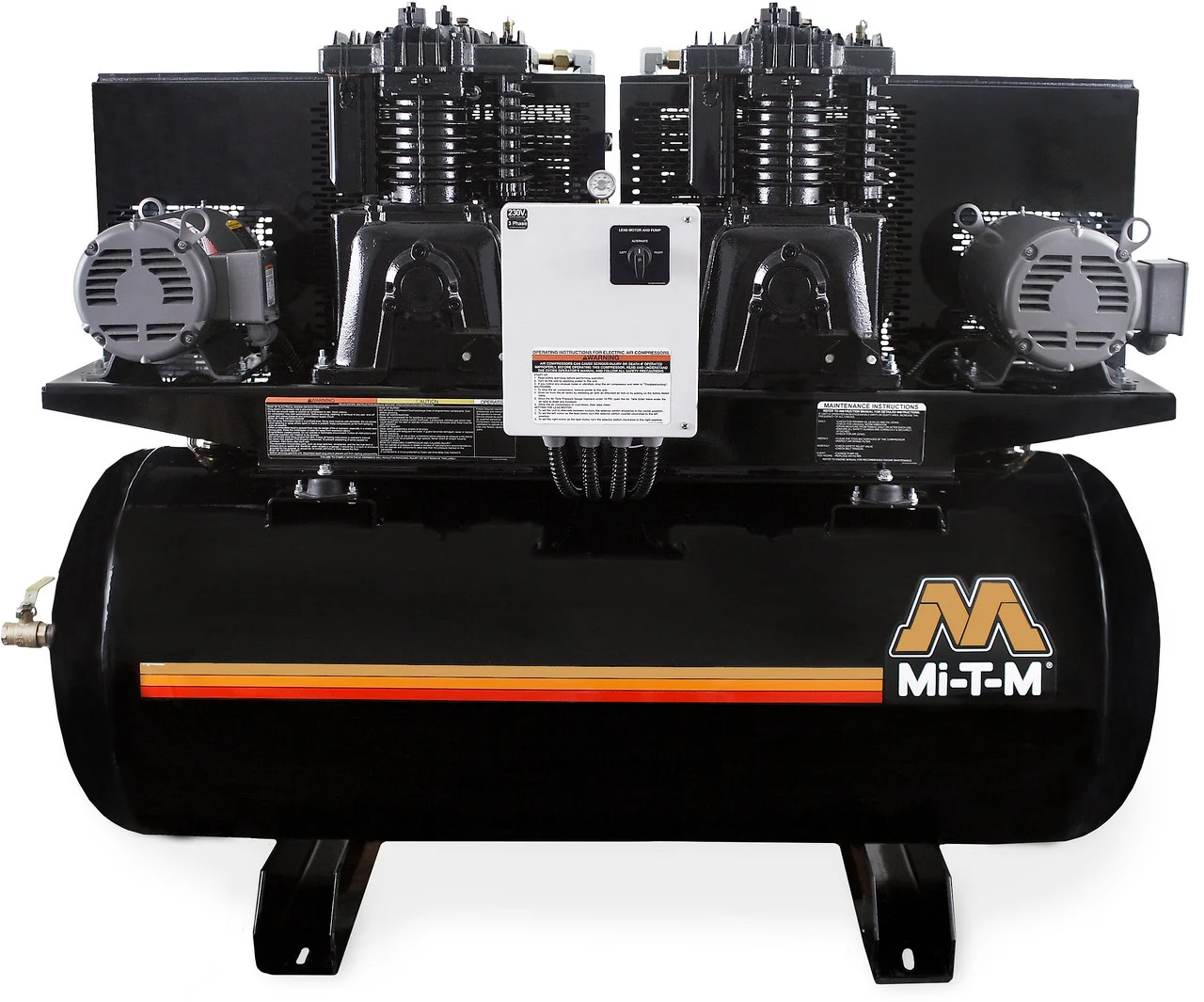 Mi-T-M ACD-23175-120H Electric Air Compressors ,120-Gallon Two Stage Electric Du
