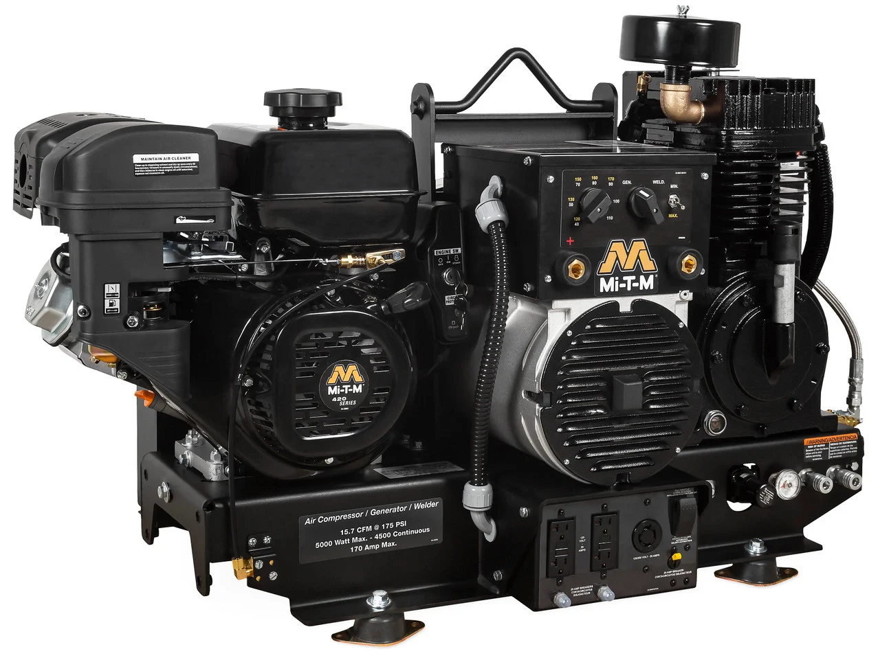 Mi-T-M AGW-SM14-B Air Compressor/Generator/Welder Combinations ,Two Stage Gasol