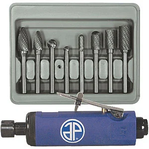 Carbide Rotary Burr Set and Free Air Die Grinder