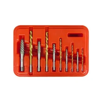 10pc. Screw Extractor and Drill Combo Set