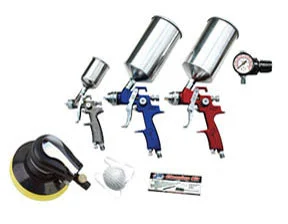 HVLP Spray Gun Set with 6- Random Orbital Palm Sander ATD-6900