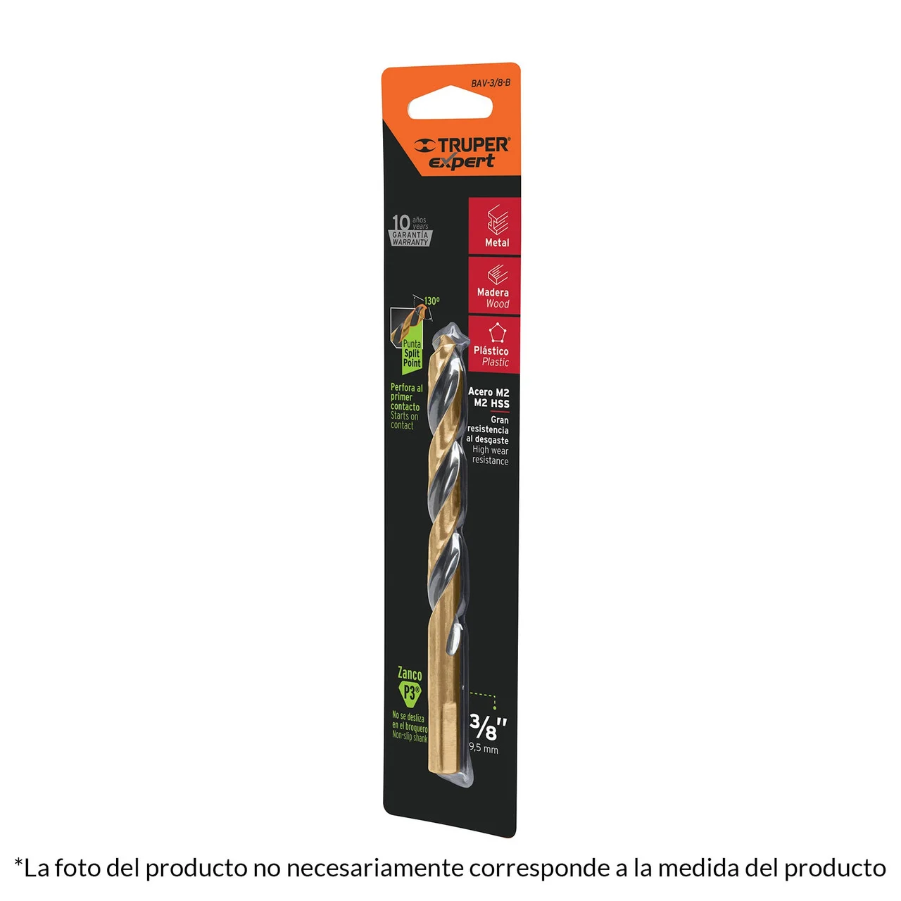 Truper 5/16"High Speed Steel Drill Bit, Blister #12747-2 Pack