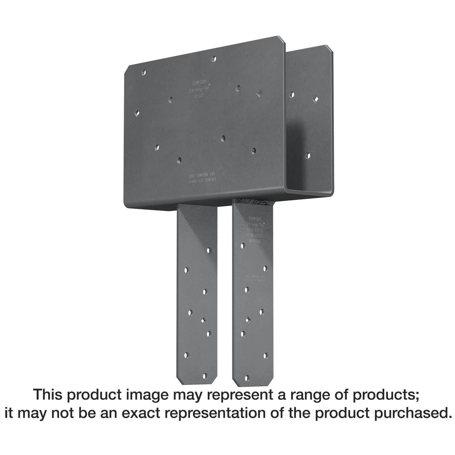 Simpson Strong-Tie CCQ5-8SDS2.5 CCQ Column Cap for 5-1/8-in. Beam, 8x Post with Strong-Drive SDS Screws
