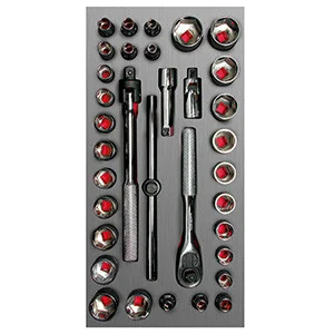 URREA 34 pc 3/8? DRIVE SOCKET SETS WITH ACCESSORIES #CH104