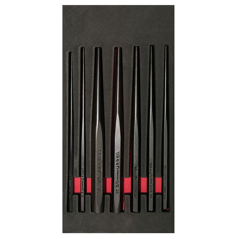 URREA 7 pc CHISEL, PUNCH AND DRIFT PIN SETS #CH124