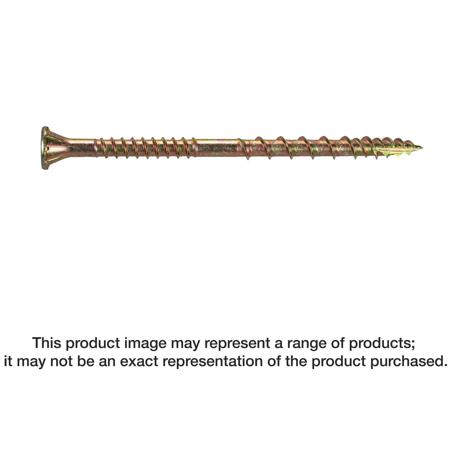 Simpson Strong-Tie CSVZ212MB Strong-Drive CSV Construction Screw,  #10 x 2-1/2-in. T25, Flat Head, Yellow Zinc, 1750-Pack