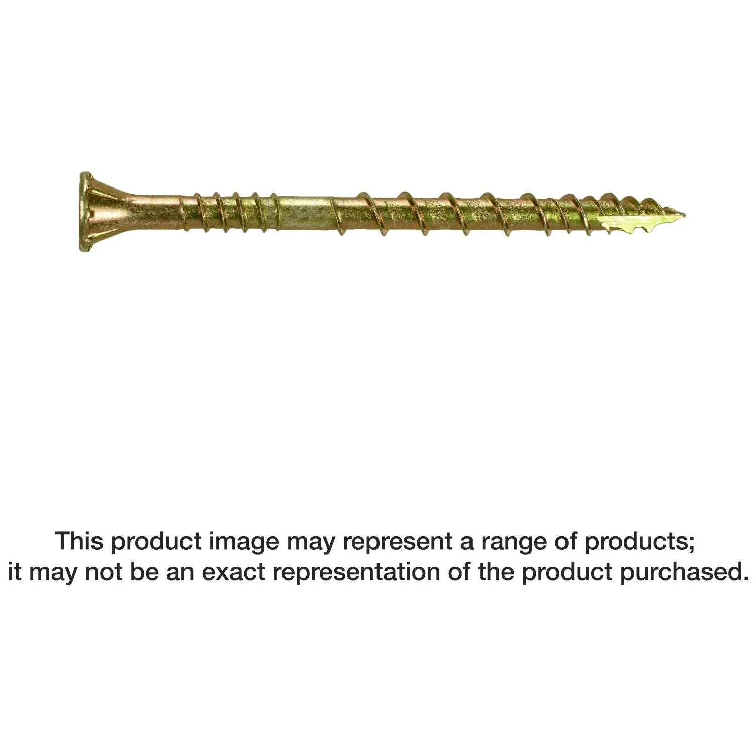 Simpson Strong-Tie CSVZ212R240 Strong-Drive CSV Construction Screw,  #10 x 2-1/2-in. T25, Flat Head, Yellow Zinc, 240-Pack