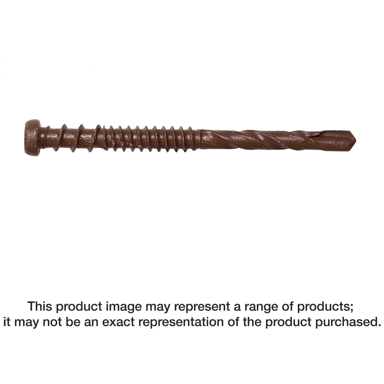 Simpson Strong-Tie DCSD238SBR01 Deck-Drive DCSD COMPOSITE-TO-STEEL Screw (Collated), #10 x 2-3/8-in. Quik Guard Brown 01, 1000-Pack