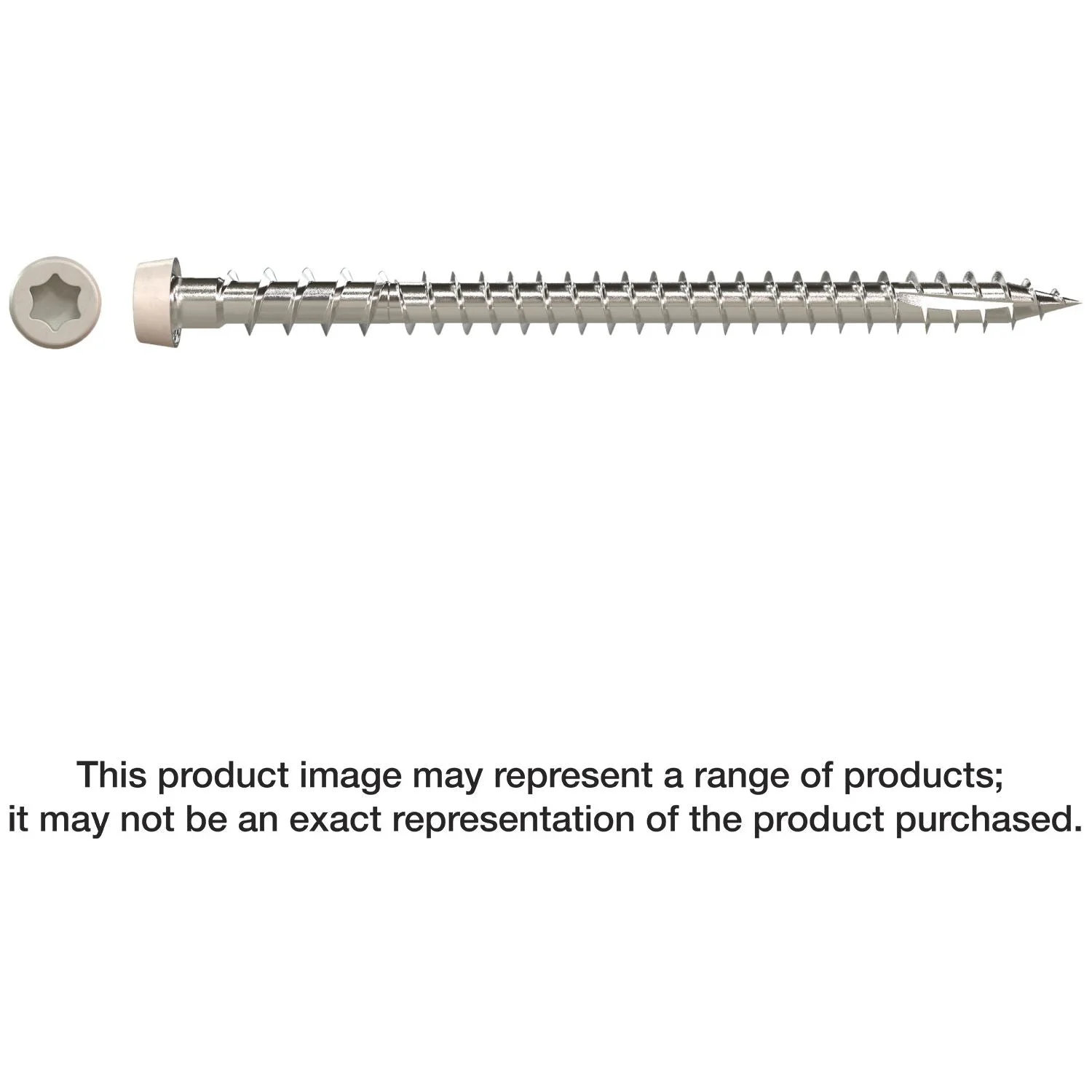 Simpson Strong-Tie DCU234P305GR05 Deck-Drive DCU COMPOSITE Screw, #10 x 2-3/4-in. T20, Type 305, Gray 05, 350-Pack
