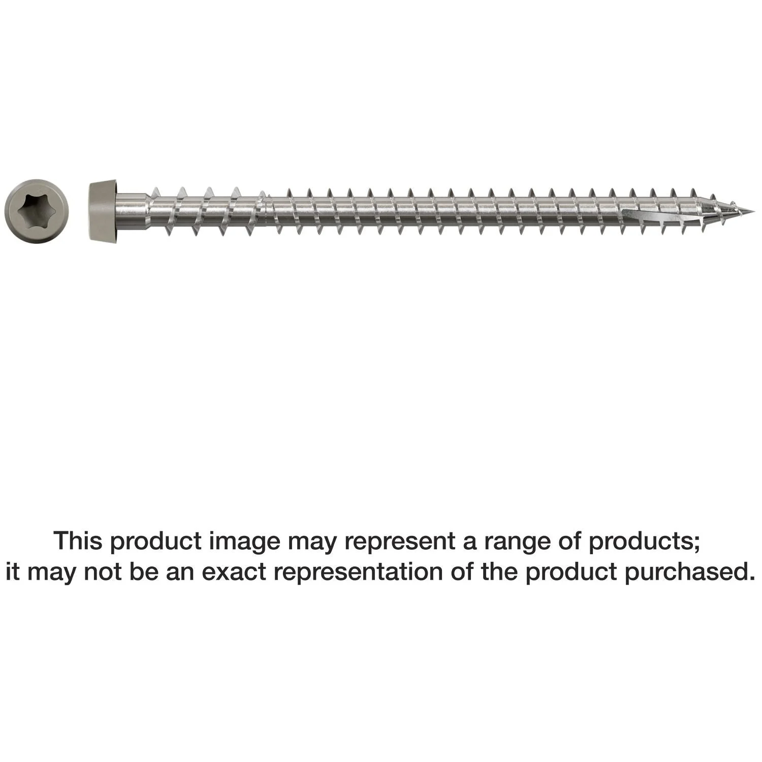 Simpson Strong-Tie DCU234S316GR Deck-Drive DCU COMPOSITE Screw (Collated), #10 x 2-3/4-in. Type 316, Gray, 1000-Pack