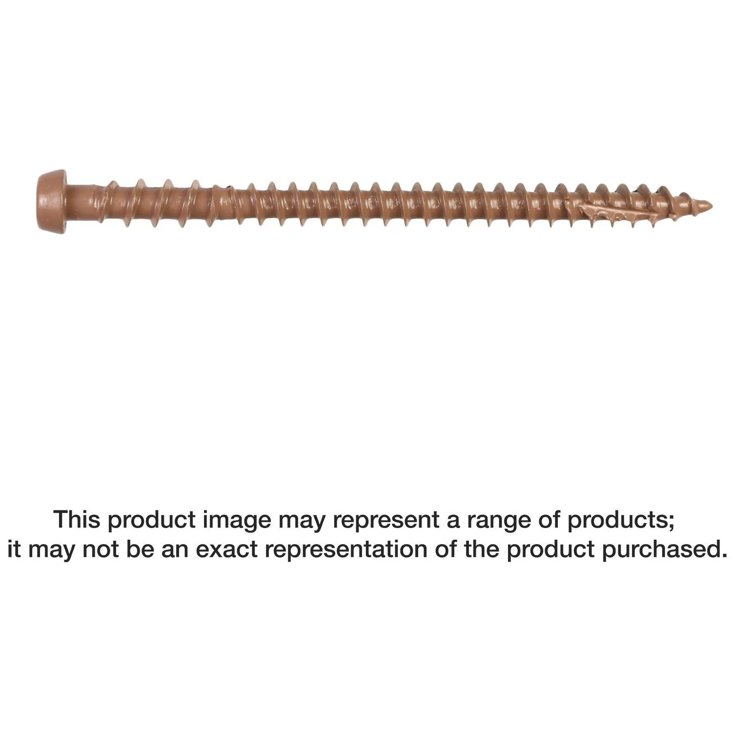Simpson Strong-Tie DCU234TN01R350 Deck-Drive DCU COMPOSITE Screw, #10 x 2-3/4-in. T20, Quik Guard, Tan 01, 350-Pack