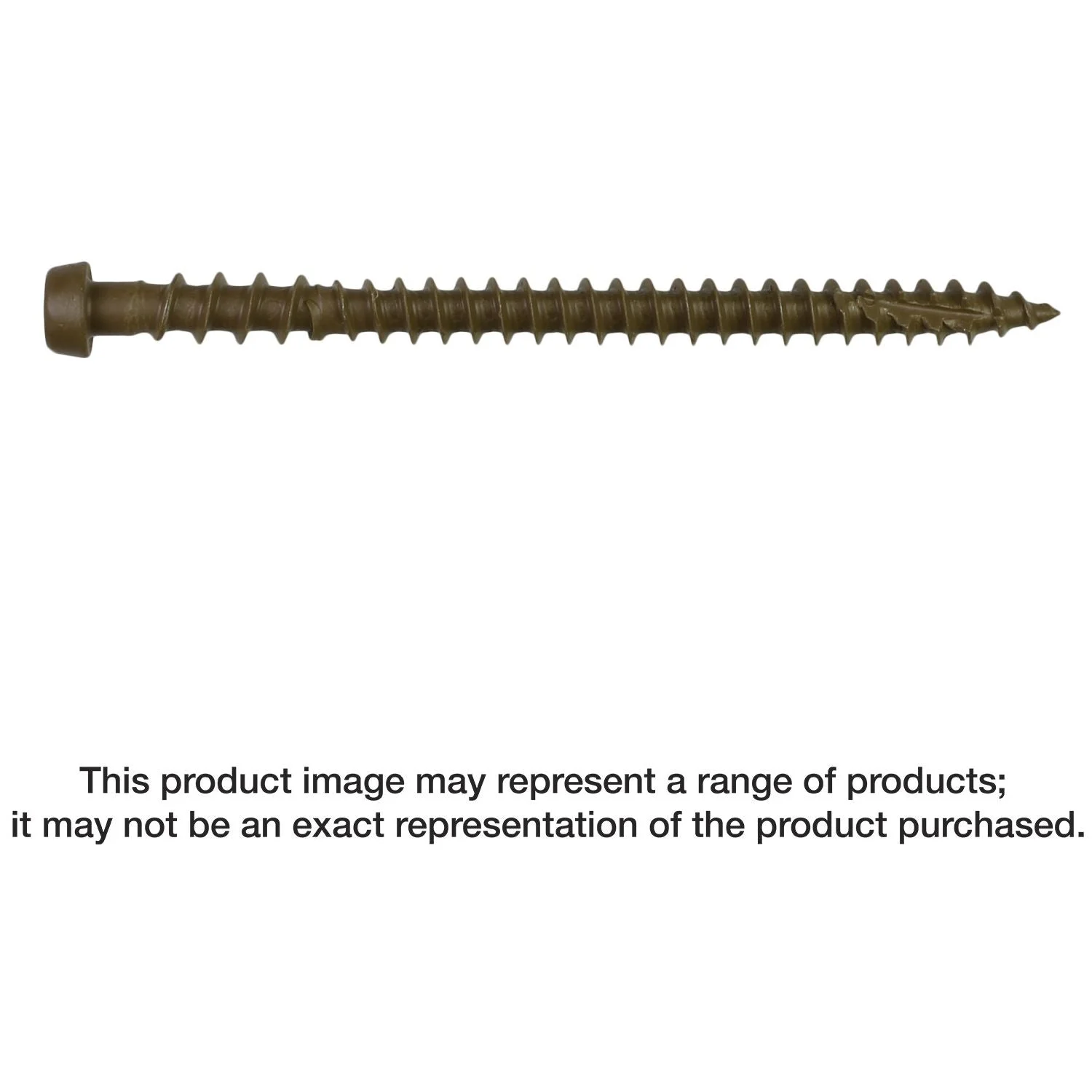 Simpson Strong-Tie DCU234TN03R350 Deck-Drive DCU COMPOSITE Screw, #10 x 2-3/4-in. T20, Quik Guard, Tan 03, 350-Pack