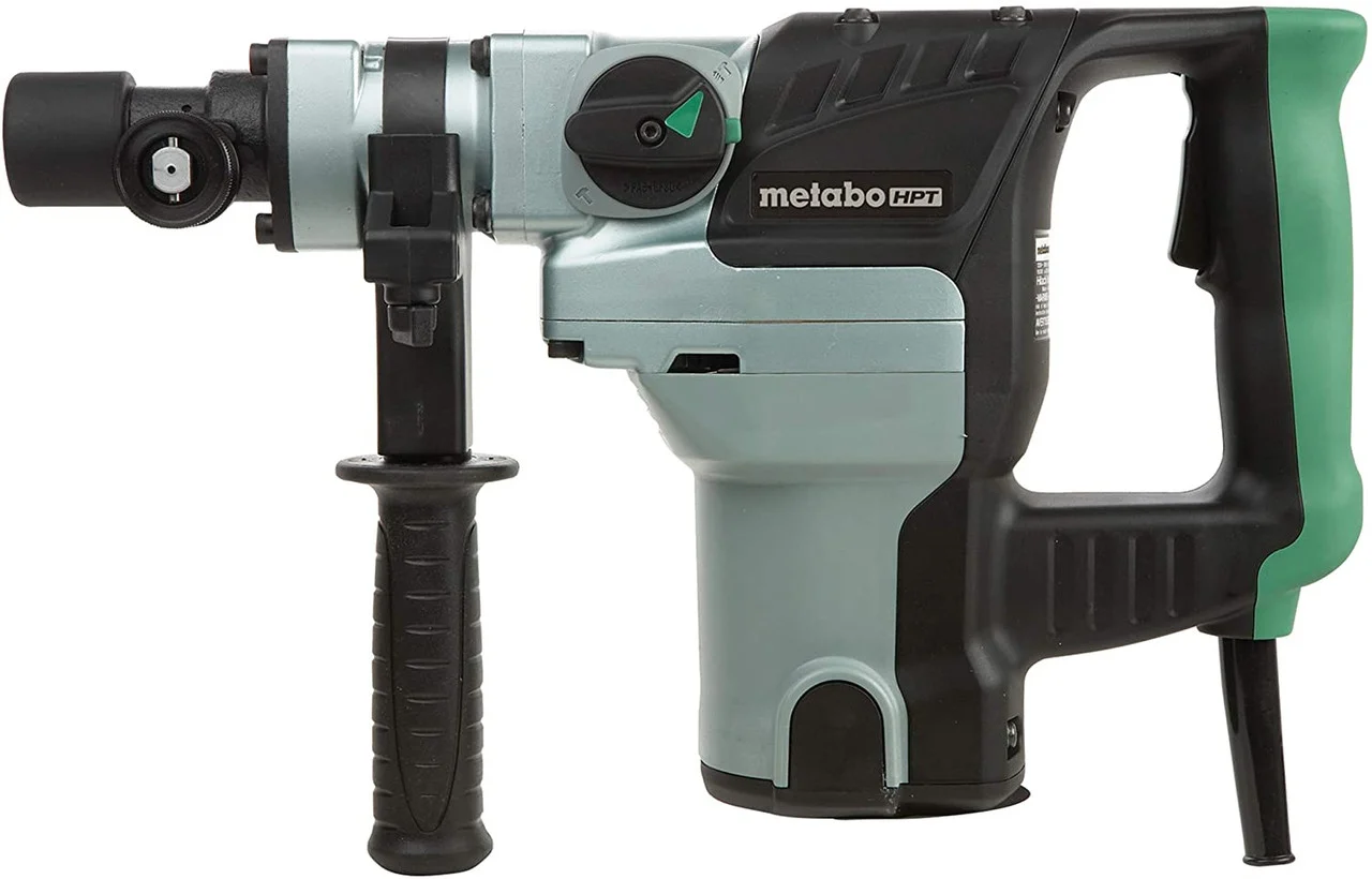 Metabo HPT Rotary Hammer, 8.4-Amp Motor, 1-1/2-Inch Spline Shank, Adjustable 360 Degree Side Handle