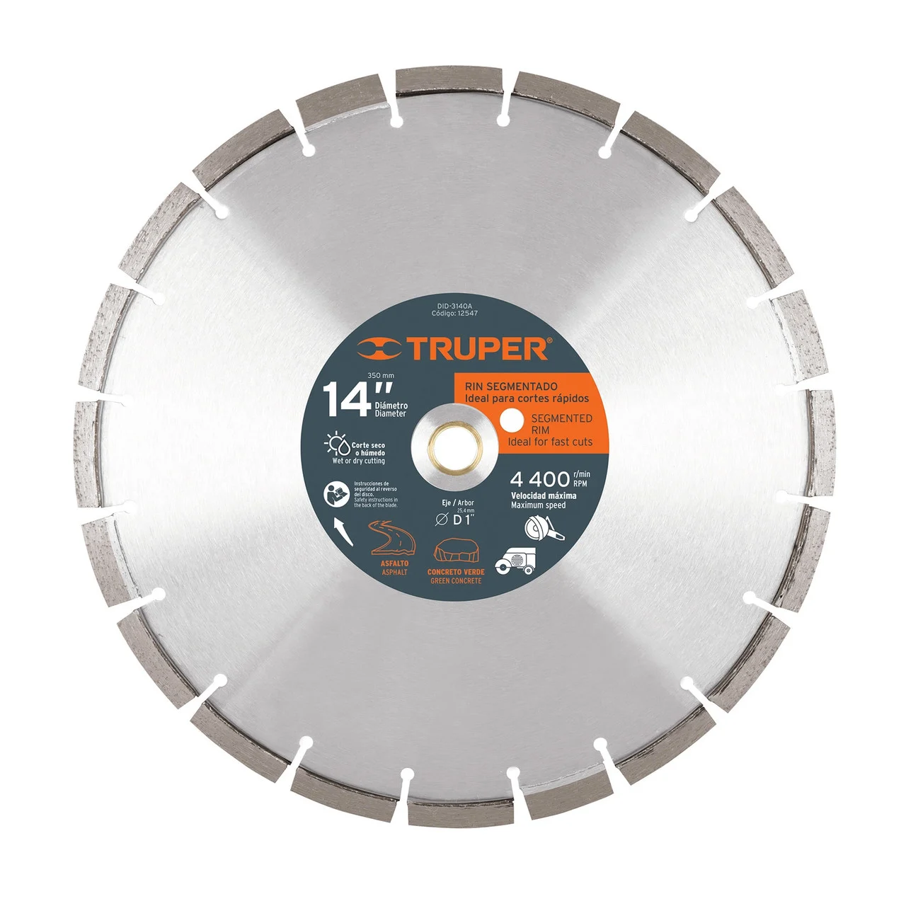Truper 14" Segmented Rim Diamond Blades #12547