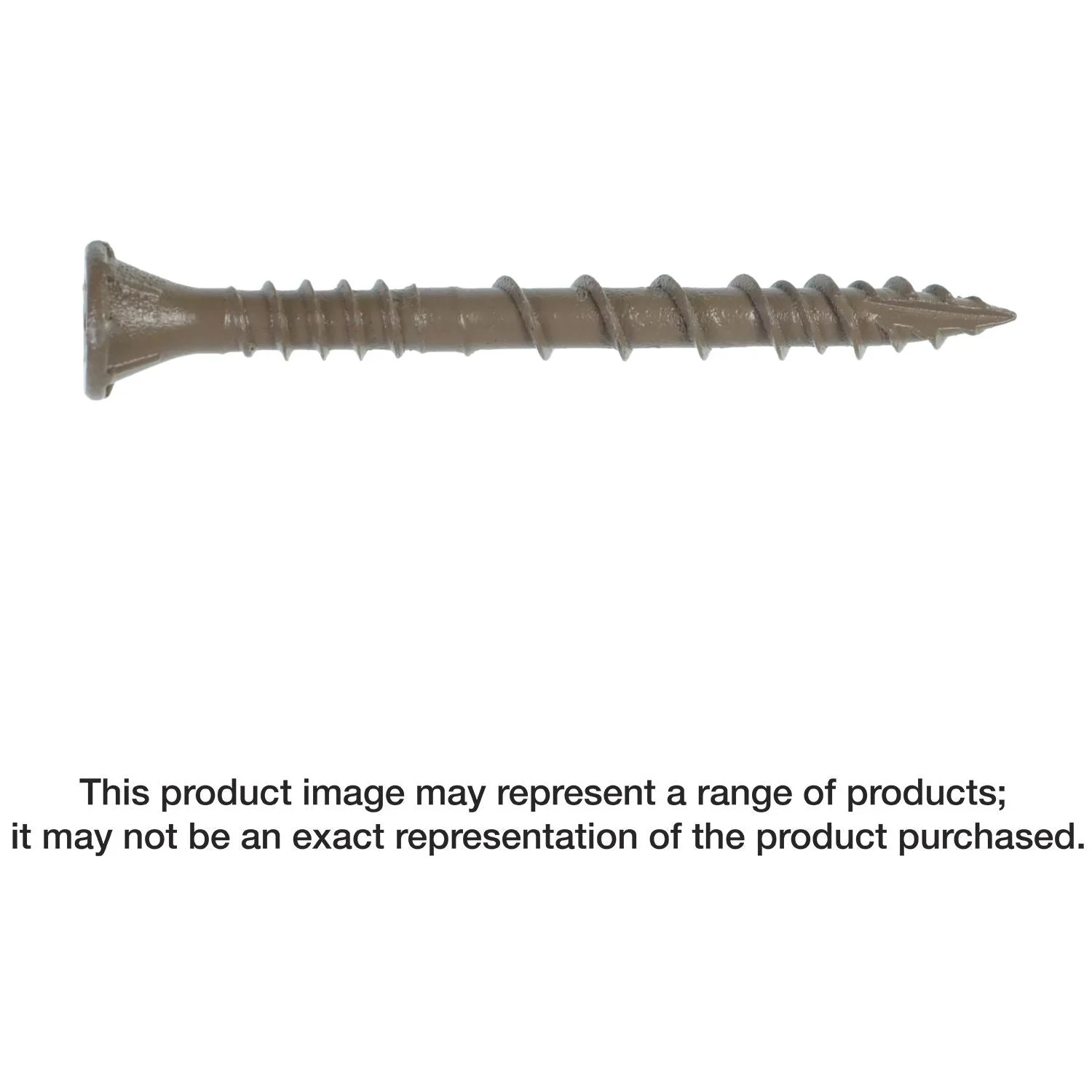 Simpson Strong-Tie DSVT2MB Deck-Drive DSV WOOD Screw, #10 x 2-in. T-25, Flat Head, Quik Guard, Tan, 1750-Pack