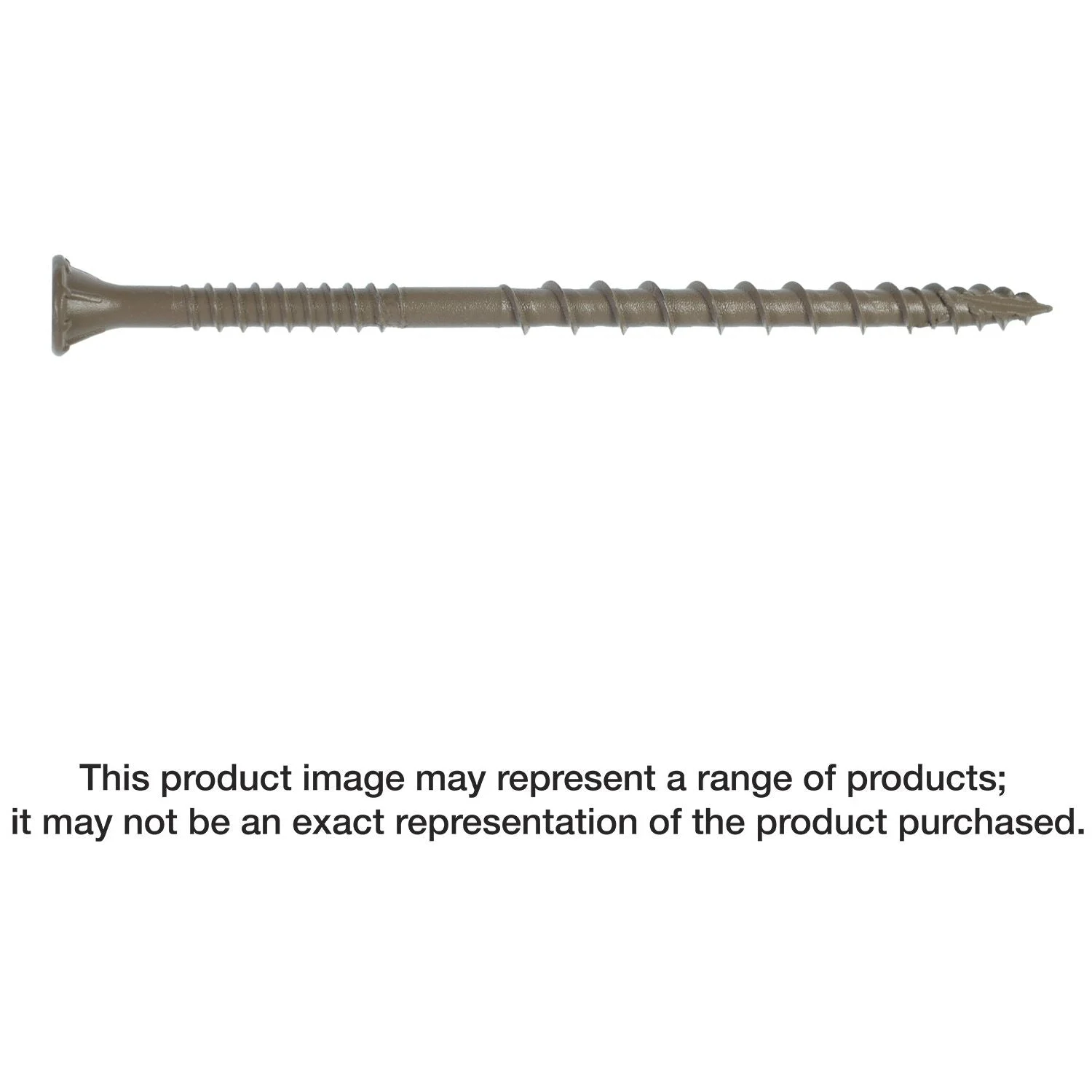 Simpson Strong-Tie DSVT312MB Deck-Drive DSV WOOD Screw, #10 x 3-1/2-in. T-25, Flat Head, Quik Guard, Tan, 1000-Pack