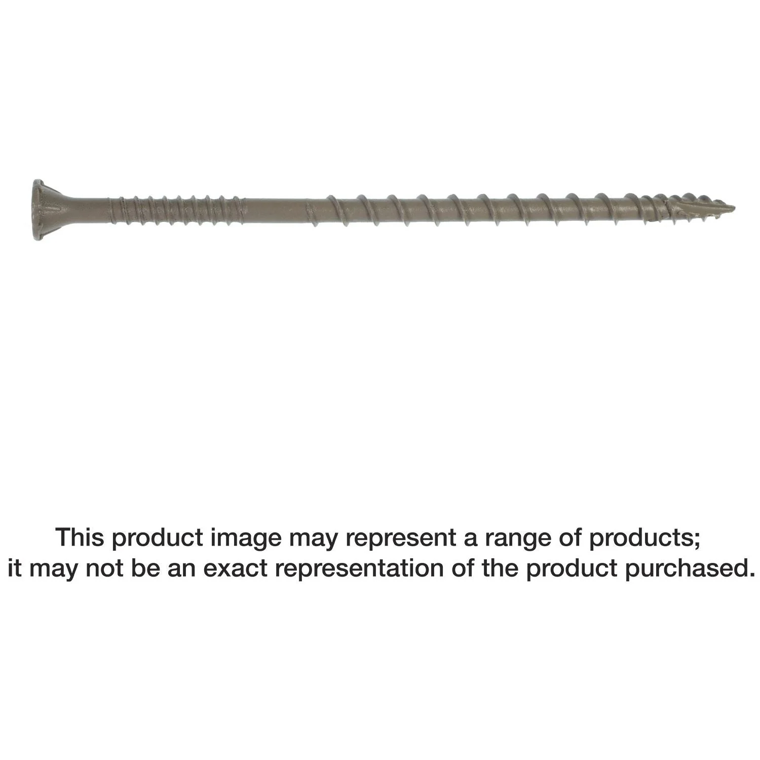 Simpson Strong-Tie DSVT4MB Deck-Drive DSV WOOD Screw, #10 x 4-in. T-25, Flat Head, Quik Guard, Tan, 1000-Pack