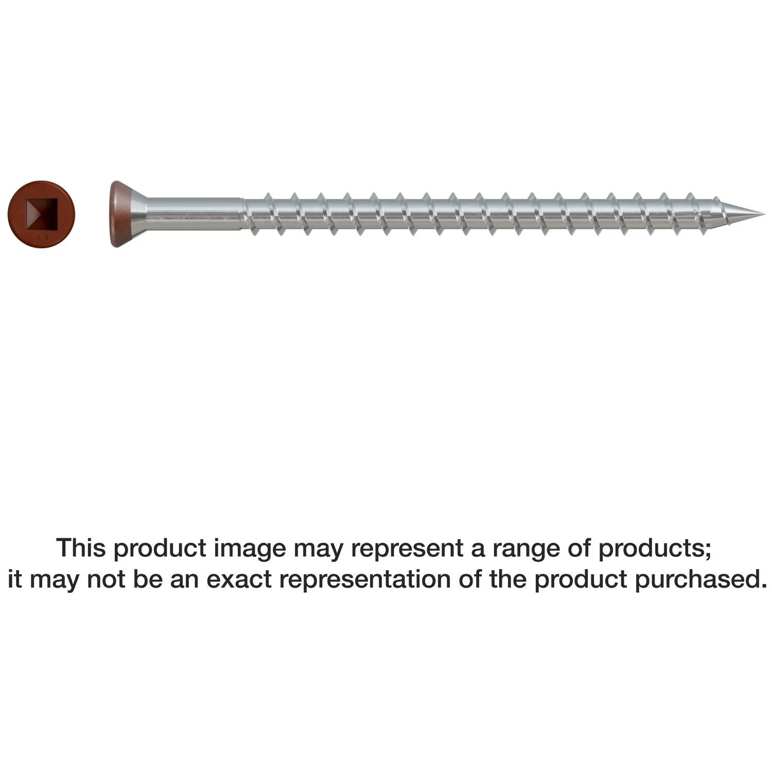 Simpson Strong-Tie DTH212S305RD01 Trim-Head Screw, Sharp Point (Collated), #7 x 3-in. #2 SQ Type 305, Red 01, 1000-Pack