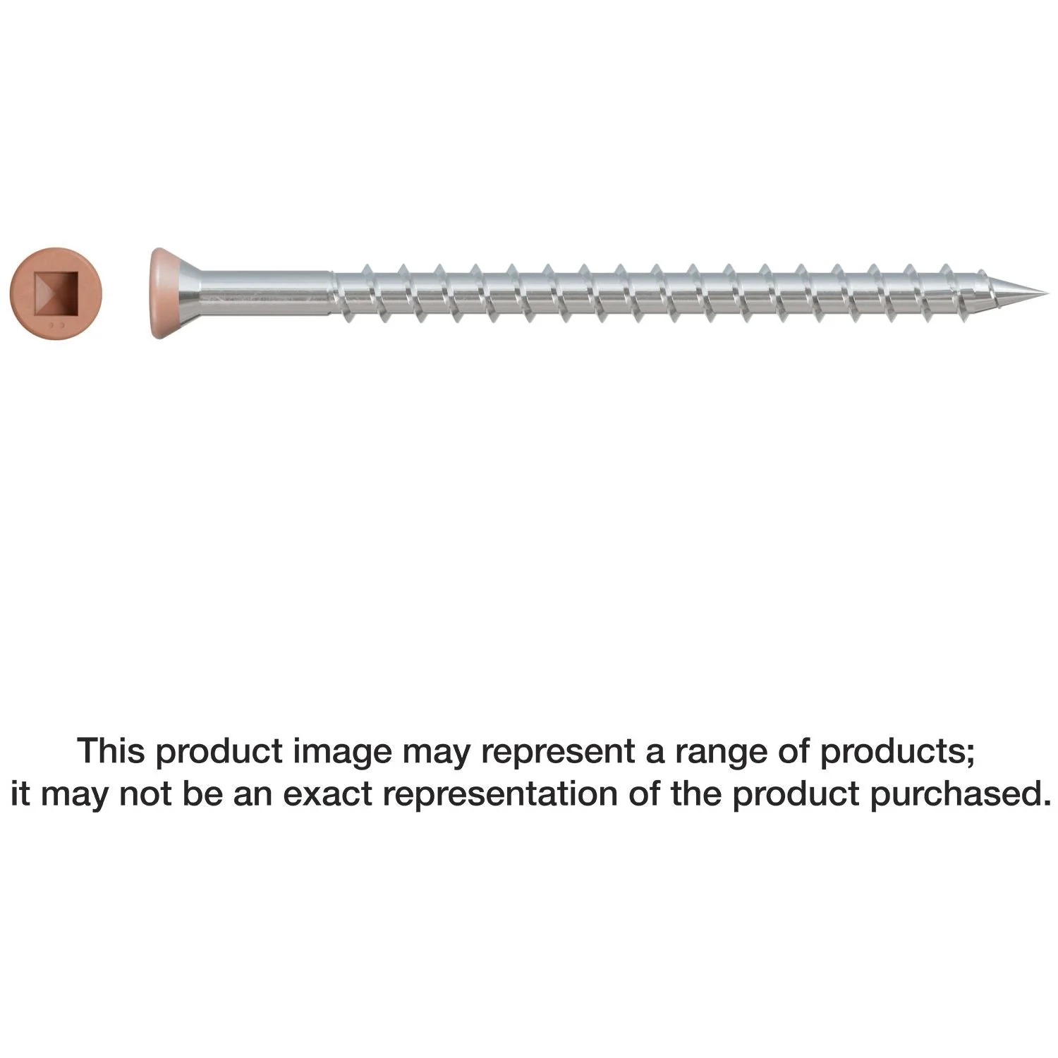 Simpson Strong-Tie DTH212S305TN03 Trim-Head Screw, Sharp Point (Collated), #7 x 3-1/2-in. #2 Square Type 305 Tan 03, 1000-Pack