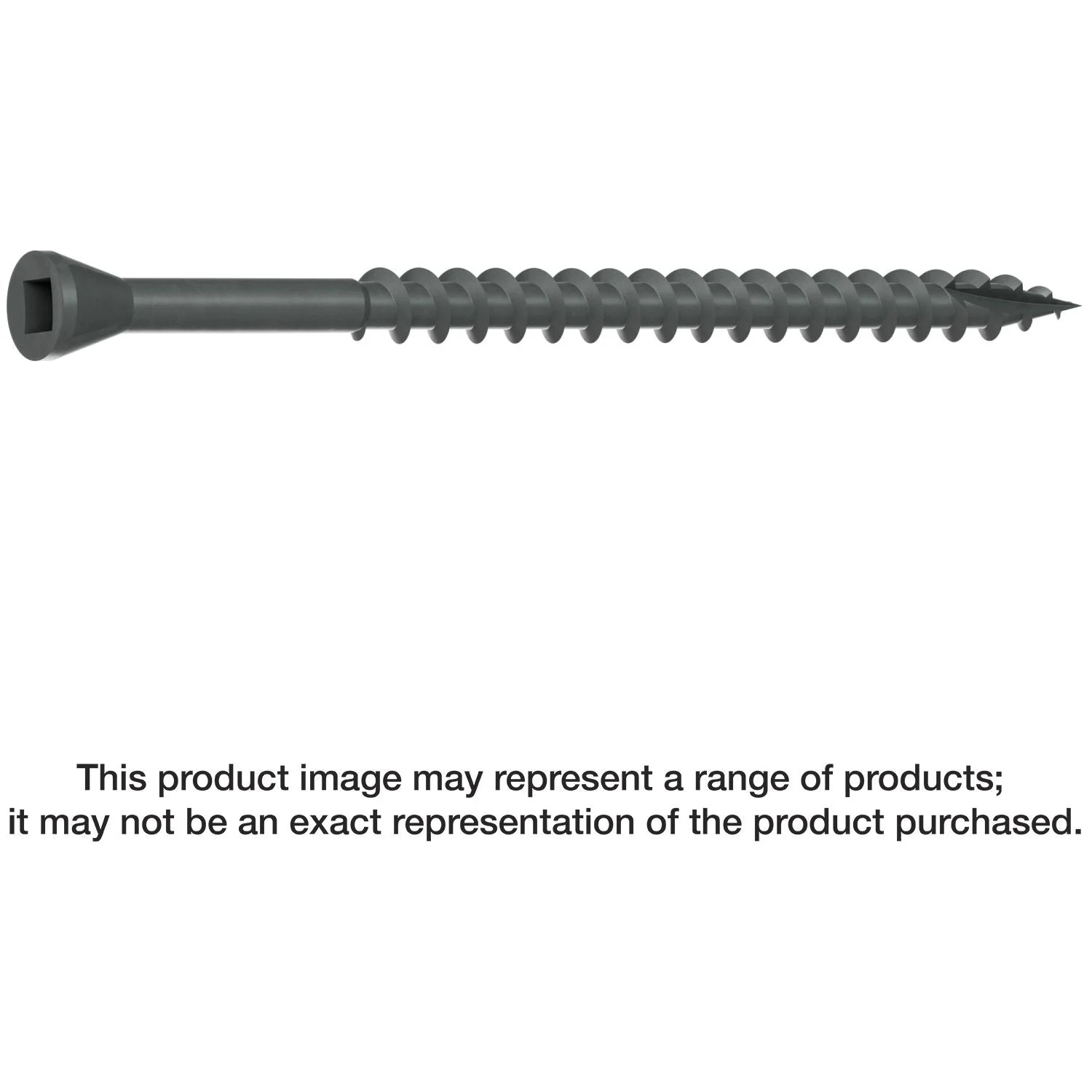 Simpson Strong-Tie DTHQ3S Trim-Head Screw, Type-17 Point, #8 x 3-in. #2U Square Drive, Quik Guard, 1000-Pack