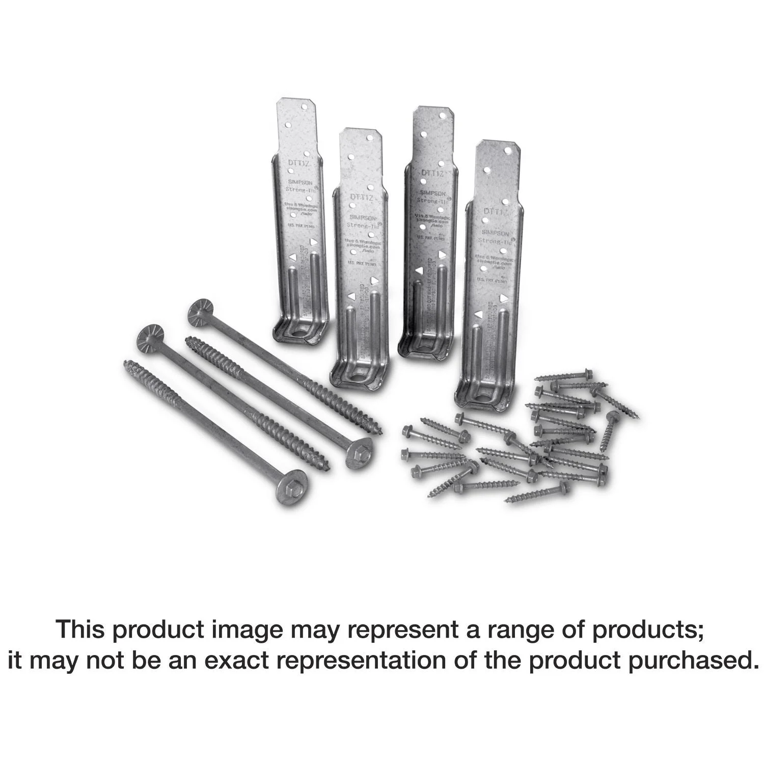 Simpson Strong-Tie DTT2Z-R2 DTT2Z ZMAX Galvanized Deck Tension Tie for 2x with 1-1/2-in. SDS Screws, 2-Pack