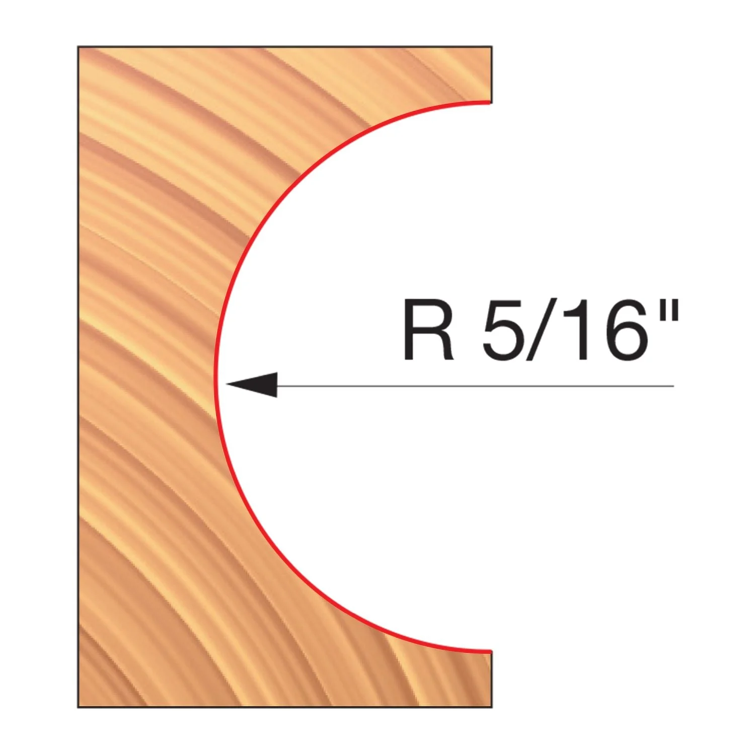 Freud EC104-IC 2-7/8 in. x 5/8 in. x 3/4 in. Convex Radius Cutters
