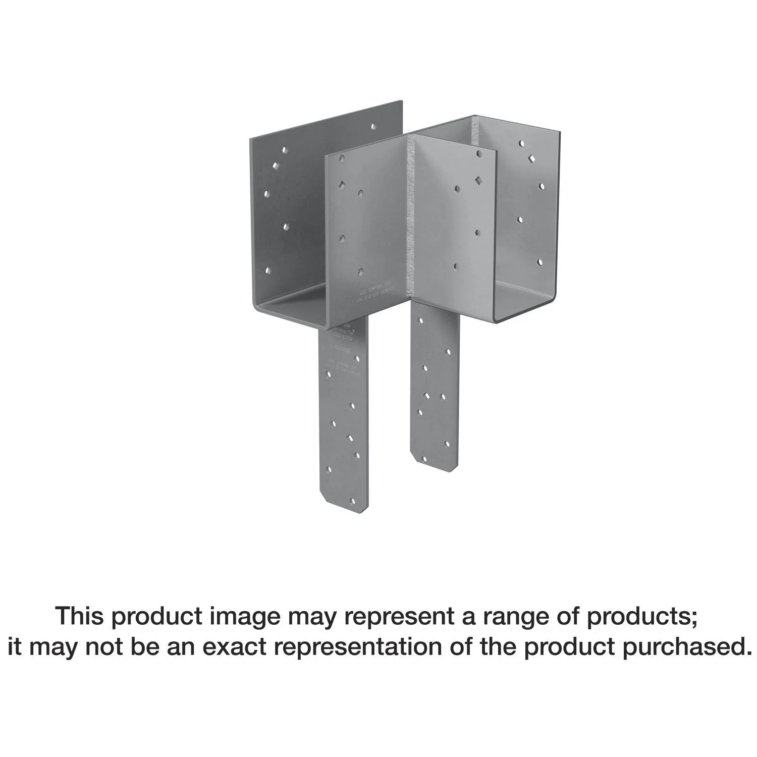 Simpson Strong-Tie ECCLRQ444SDS ECCLRQ L-Shape End Column Cap for 4x Beams, 4x Post w/ SDS Screws, Skewed Right