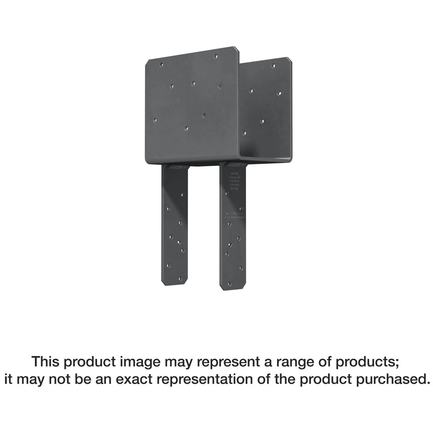 Simpson Strong-Tie ECCQ5-4SDS2.5 ECCQ End Column Cap for 5-1/8-in. Beam, 4x Post, with Strong-Drive SDS Screws