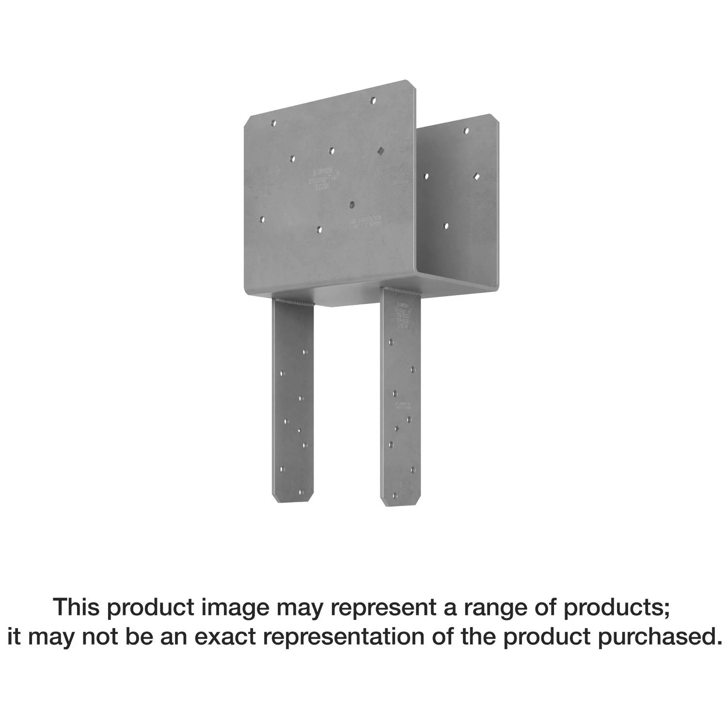 Simpson Strong-Tie ECCQ64HDG-SDS ECCQ HDG End Column Cap for 6x Beam, 4x Post, with Strong-Drive SDS Screws