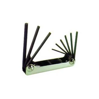 9 Piece Folding SAE Hex Key Set 5/64-1/4 in