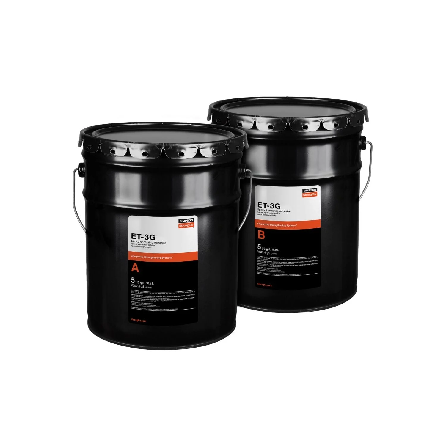 Simpson Strong-Tie ET3G10KT ET-3G 10 gal. Epoxy Adhesive Kit