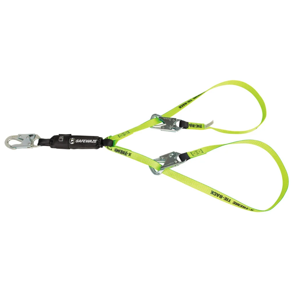 PRO 6′ Tie-Back Energy Absorbing Lanyard: Dual Leg