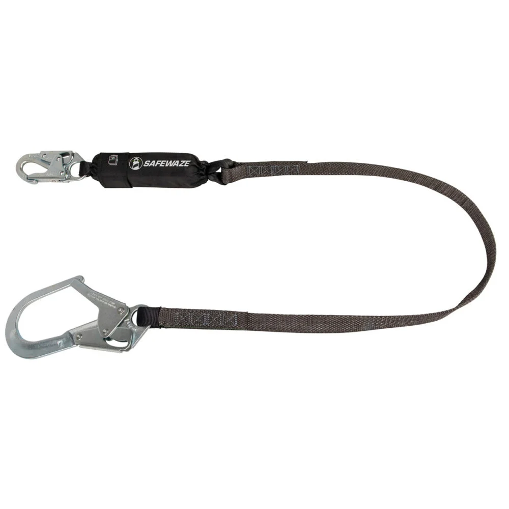 Heavyweight 6′ Energy Absorbing Lanyard: Rebar Hook