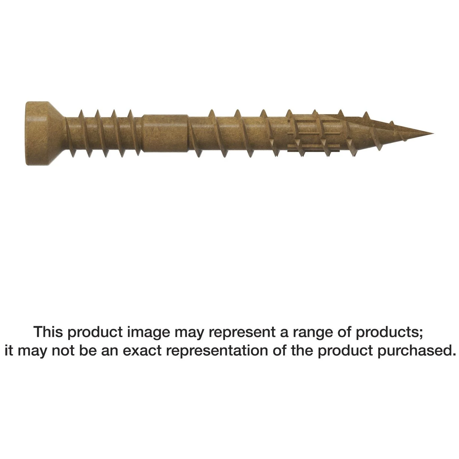 Simpson Strong-Tie FT07114R500 Finish Trim Screw, #7 x 1-1/4-in. T10, Trim-Head, Quik Guard, Tan, 500-Pack