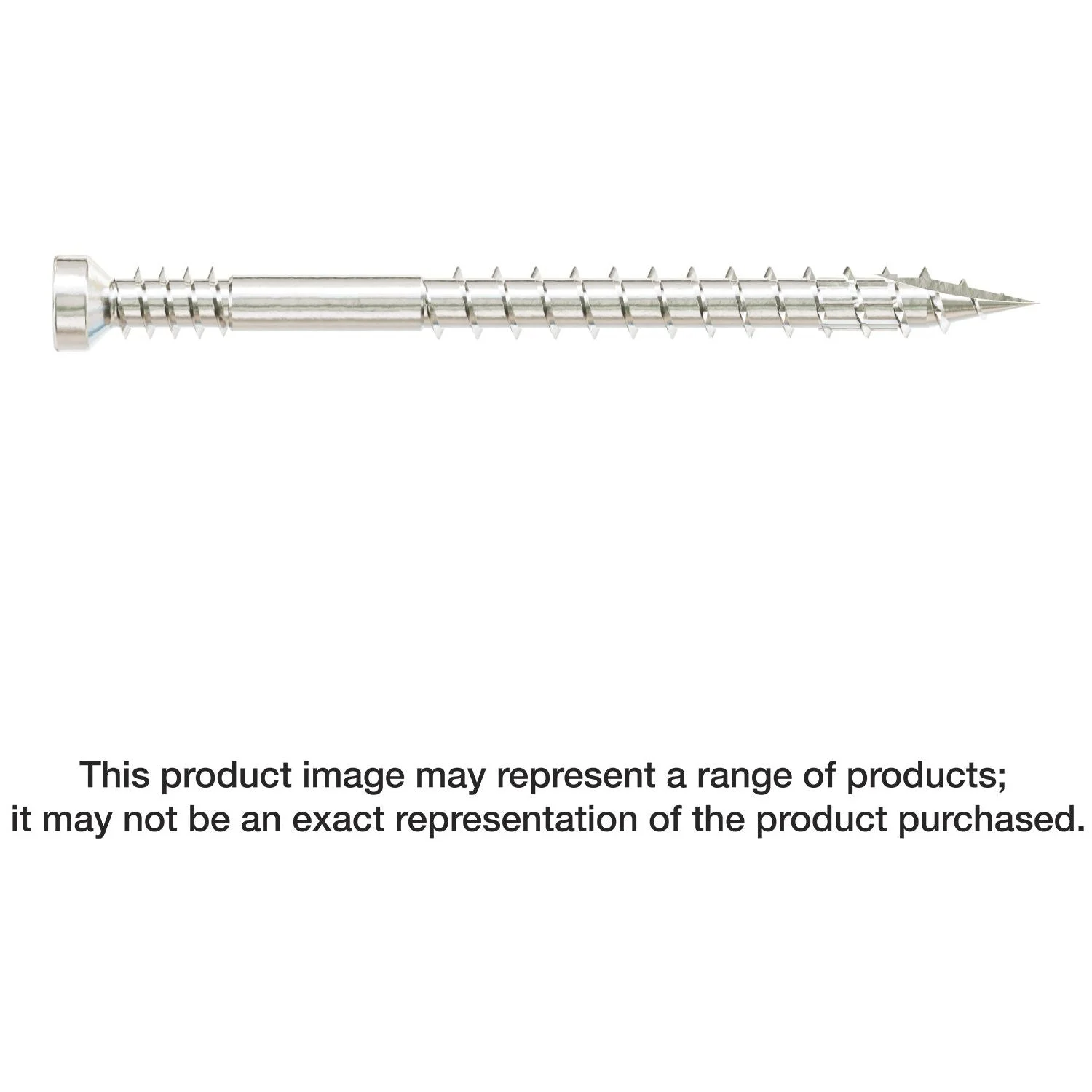 Simpson Strong-Tie FT07200T450 Finish Trim Screw, #7 x 2-in. T10, Trim-Head, Type 316, 450-Pack