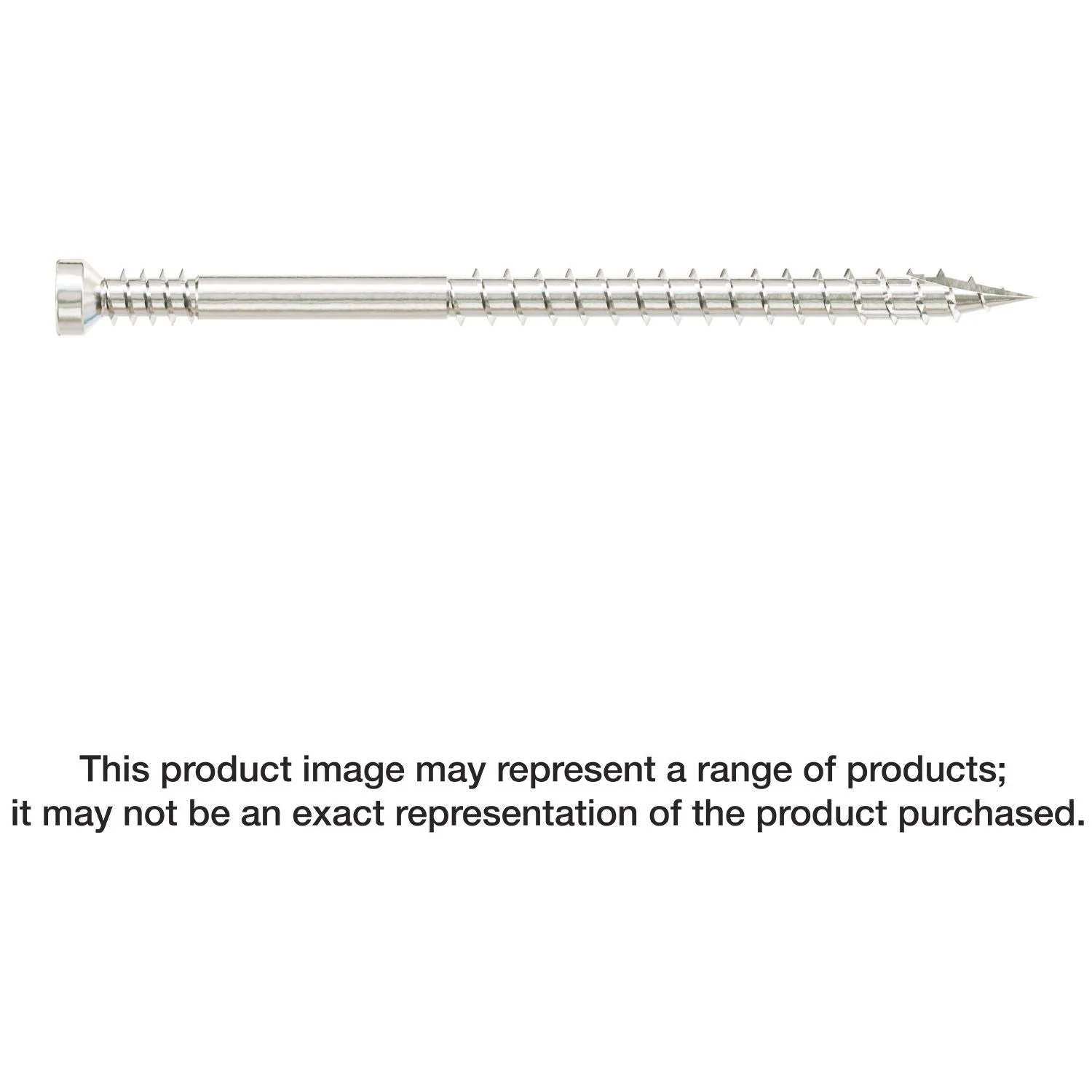 Simpson Strong-Tie FT07212T100 Finish Trim Screw, #7 x 2-1/2-in. T10, Trim-Head, Type 316, 100-Pack