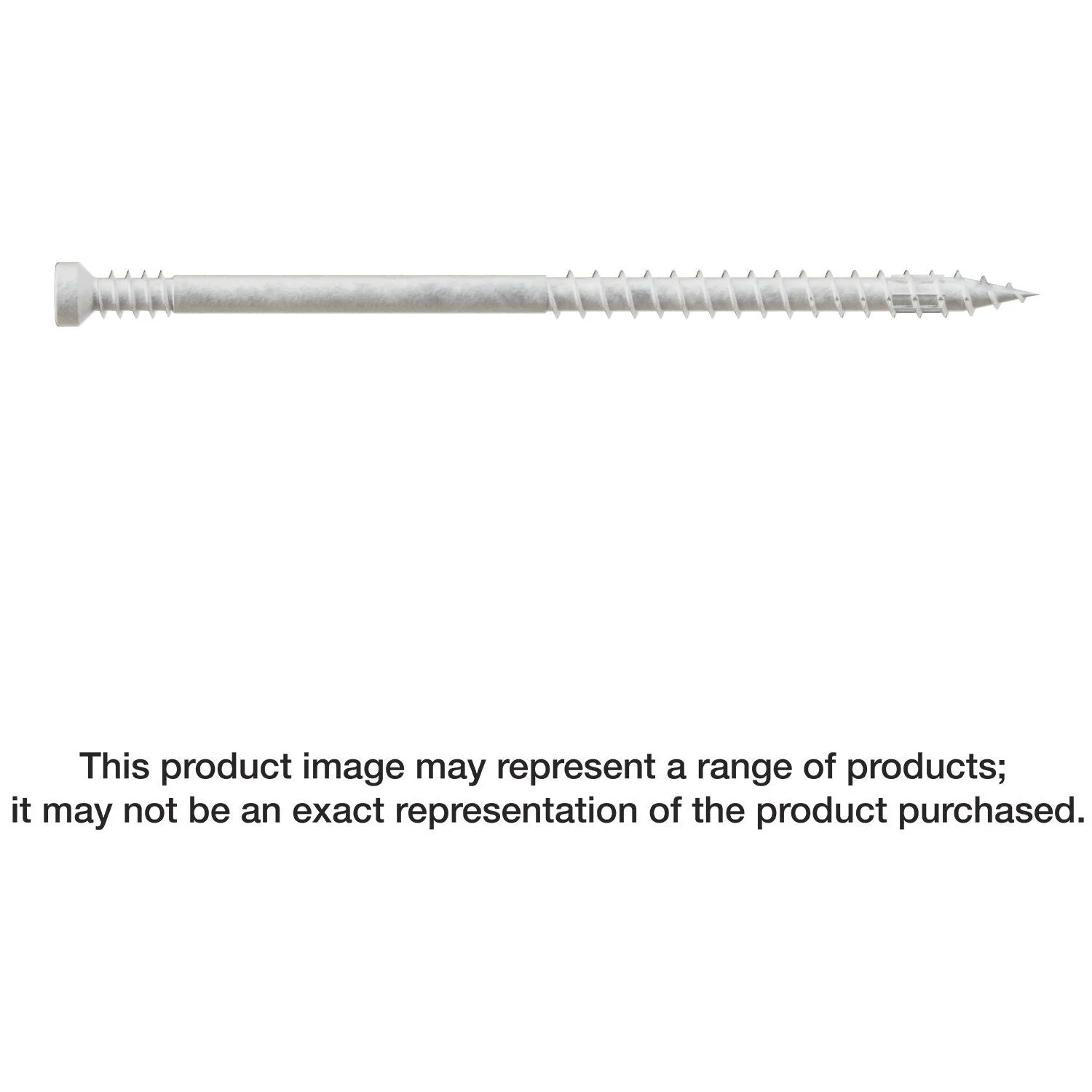 Simpson Strong-Tie FT07300R300W Finish Trim Screw, #7 x 3-in. T10, Trim-Head, Quik Guard, White, 300-Pack