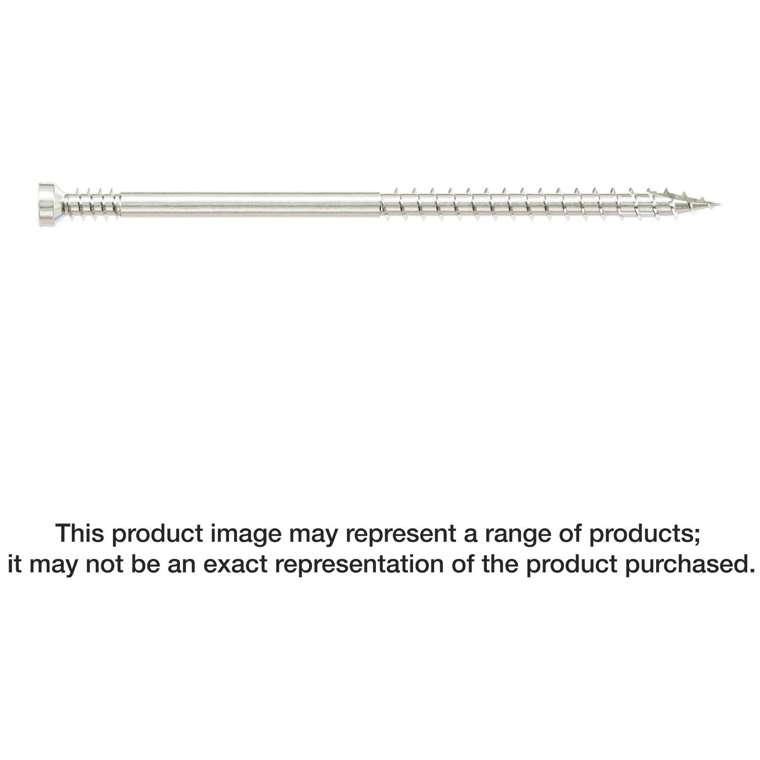 Simpson Strong-Tie FT07300T300 Finish Trim Screw, #7 x 3-in. T10, Trim-Head, Type 316, 300-Pack