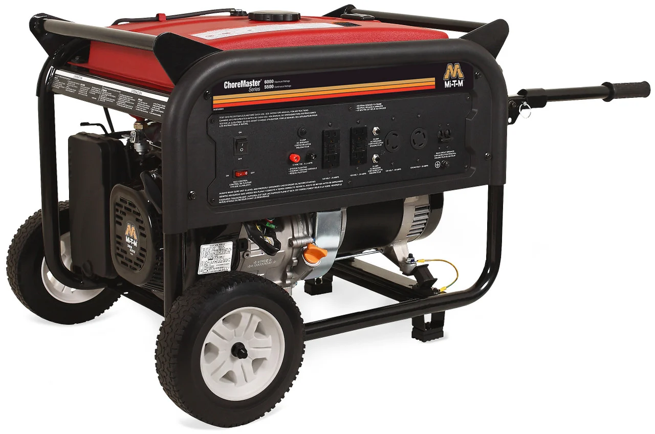 Mi-T-M GEN-6000-0MM0 Portable Generators, 6000-Watt Gasoline ChoreMaster? Series