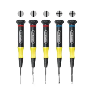 5pc Jewelers Screwdriver Set - Slotted and Phillips