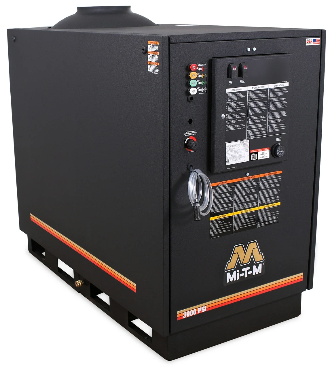 Mi-T-M HG-3004-3230 Hot Water Pressure Washers, HG Series Natural Gas/LP Belt Dr