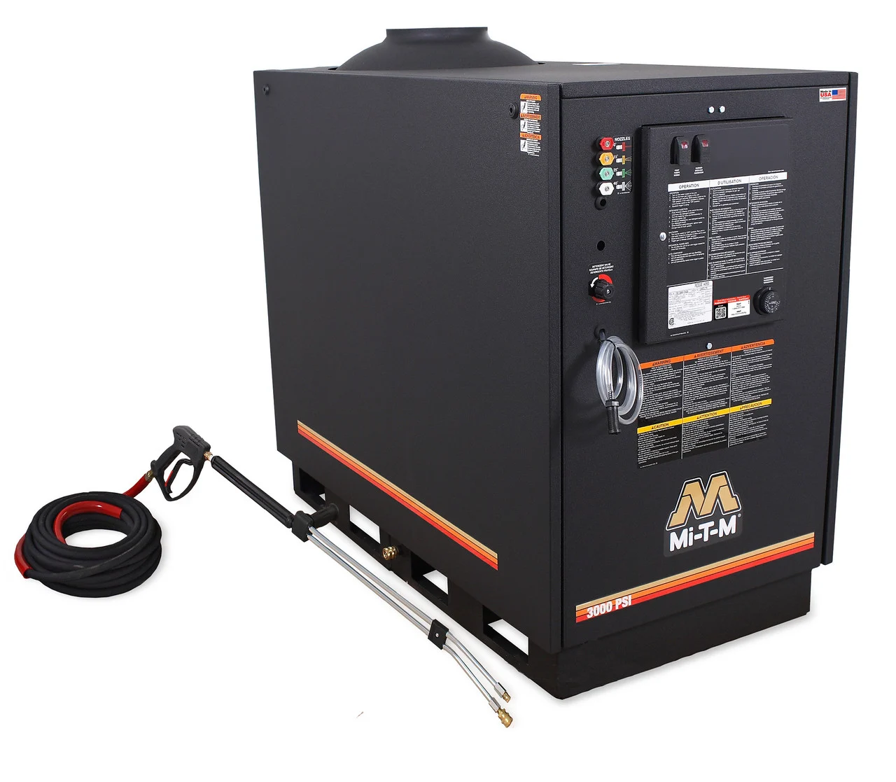 Mi-T-M HG-3004-1230 Hot Water Pressure Washers, HG Series Natural Gas/LP Belt Dr