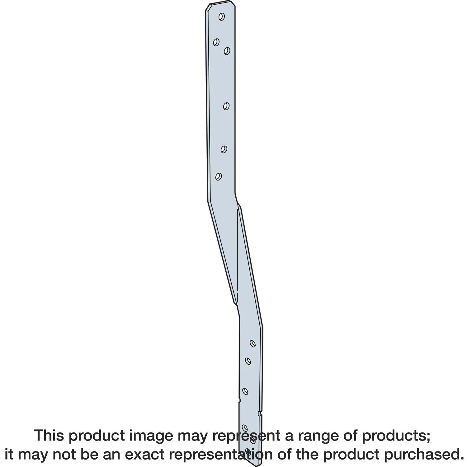 Simpson Strong-Tie HTSQ20ZKT HTSQ 20-in. 14-Gauge ZMAX Galvanized Heavy Twist Strap with Screws, 30-Pack