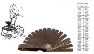 Mini Feeler Gauge (1/4 in Wide Blades) (DISCONTINUED)