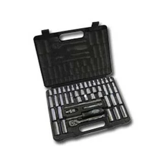 47 Piece 1/4 in Drive 6 Point SAE and Metric Socket Set